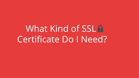 What Kind of SSL Certificate Do I Need