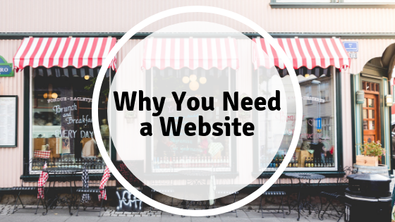 why you need a website text in front of a store front